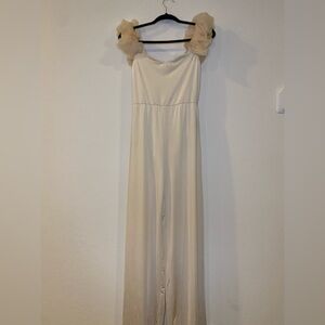 SHEIN Cream Jumpsuit
